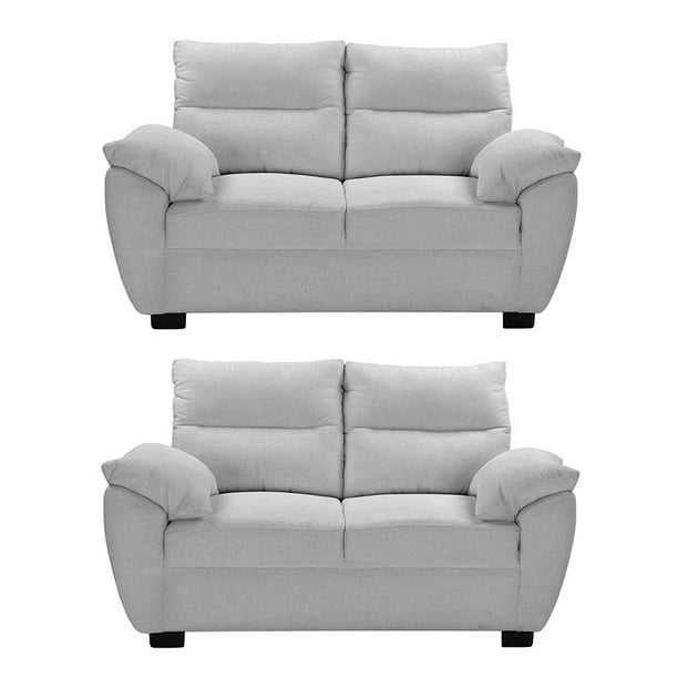 Sala 2-2 TRINITY Venecia ( 2 piezas Love Seat ) Plata
