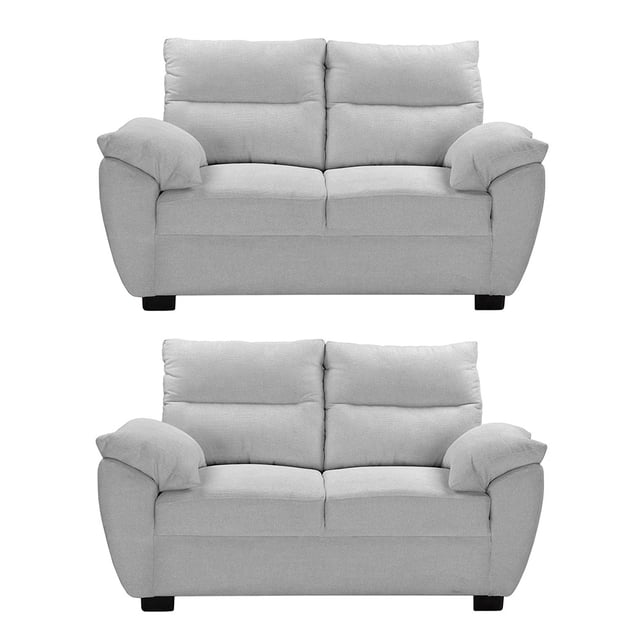 Sala 2-2 TRINITY Venecia ( 2 piezas Love Seat ) Plata