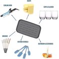 thumbnail image 5 of (gris)porte Ponge Silicone Tapis D'gouttement Lot De 2 Organisateur D'vier En Silicone Porte Savon Antidrapant Plateau D'organization De La Cuisin, 5 of 5