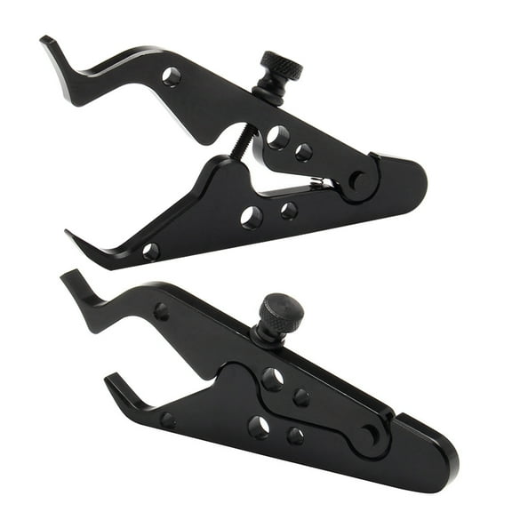 BESTONZON 2pcs Motorcycle Throttle Clamp Aluminum Black Throttle Lock Comfort Increase for Long Rides