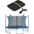 thumbnail image 1 of Replacement Trampoline Safety Net, 183cmTrampoline Enclosure Surround Netting, UV Resistant Tear Resistant, for Round Trampoline Accessories,6 Poles, 1 of 8