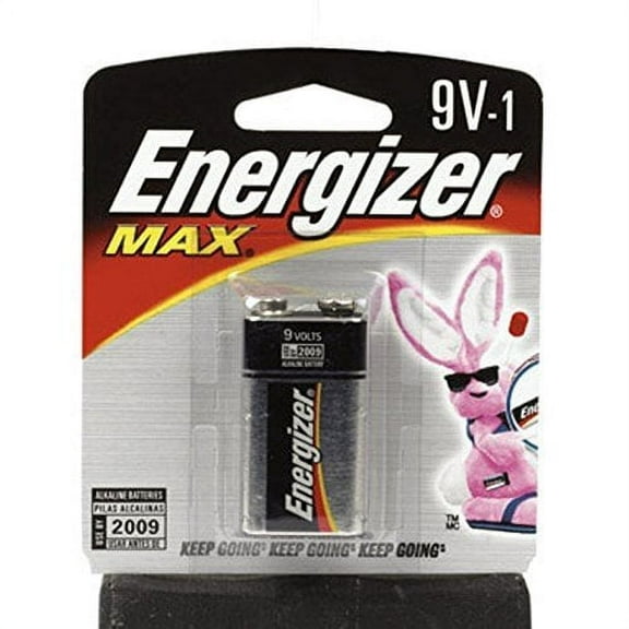 Energizer MAX 9V Alkaline Batteries, 1-Count