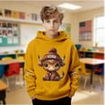 thumbnail image 2 of WAYUTE Girls Sweatshirts Boys Cow Print Cute Hooded Sweatshirt Casual Pullover Soft Jacket for Kids, 2 of 6