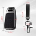 thumbnail image 7 of Key Fob Cover with Heavy-duty Keychain for Audi A4 A5 A6 Q3 Q5 Q7 TTS S4 RS4 R8 Key Case Holder Protector Metal Keychain, 7 of 7