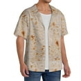 thumbnail image 4 of Disketp Men's Hawaiian Tortilla Print Shirts Button Down Holiday Beach Shirts-Medium, 4 of 7