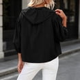 thumbnail image 3 of KyCheLot Women's Plus Size Coats Long Sleeve Zip up Solid Color Hoodie Jackets Loose Breathable Workout Clothes, 3 of 6