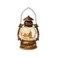 thumbnail image 6 of Christmas Musical Snow Globe Lantern, Water Filled Night Light, Oil Lamp Style Body with Swirling Glitter Warm Light and Eight Melodies, Tabletop Decor for Mantel Shelf or Bedside, 6 of 6