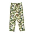 thumbnail image 6 of Uemuo Jungle Animals Pattern Women's Wide Leg Palazzo Lounge Pants with Pockets Light Weight Loose Comfy Casual Pajama Pants-Large, 6 of 9