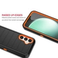 thumbnail image 4 of For Samsung Galaxy S23 FE 2023 6.4" Case,Heavy Duty Rugged Defender Case with [Belt Clip Holster] [Built in Screen Protecotr], Shockproof Full Body Protection Kickstand Cover, Orange, 4 of 8