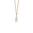 thumbnail image 2 of Angara Natural Diamond Necklace - Contemporary Round Diamond Journey Pendant Necklace in 14K Rose Gold for Women, 2 of 8