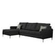 thumbnail image 2 of Sala Love Chaise Izquierdo Atenas Negro, 2 of 8