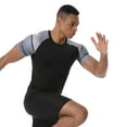 thumbnail image 4 of Jessboyy Workout Sets for Men 2 Piece Active Fit Stretchy Short Sleeve Tees and Shorts Outfits Quick Dry Athletic Running Gym Clothing Sets Black,S, 4 of 9