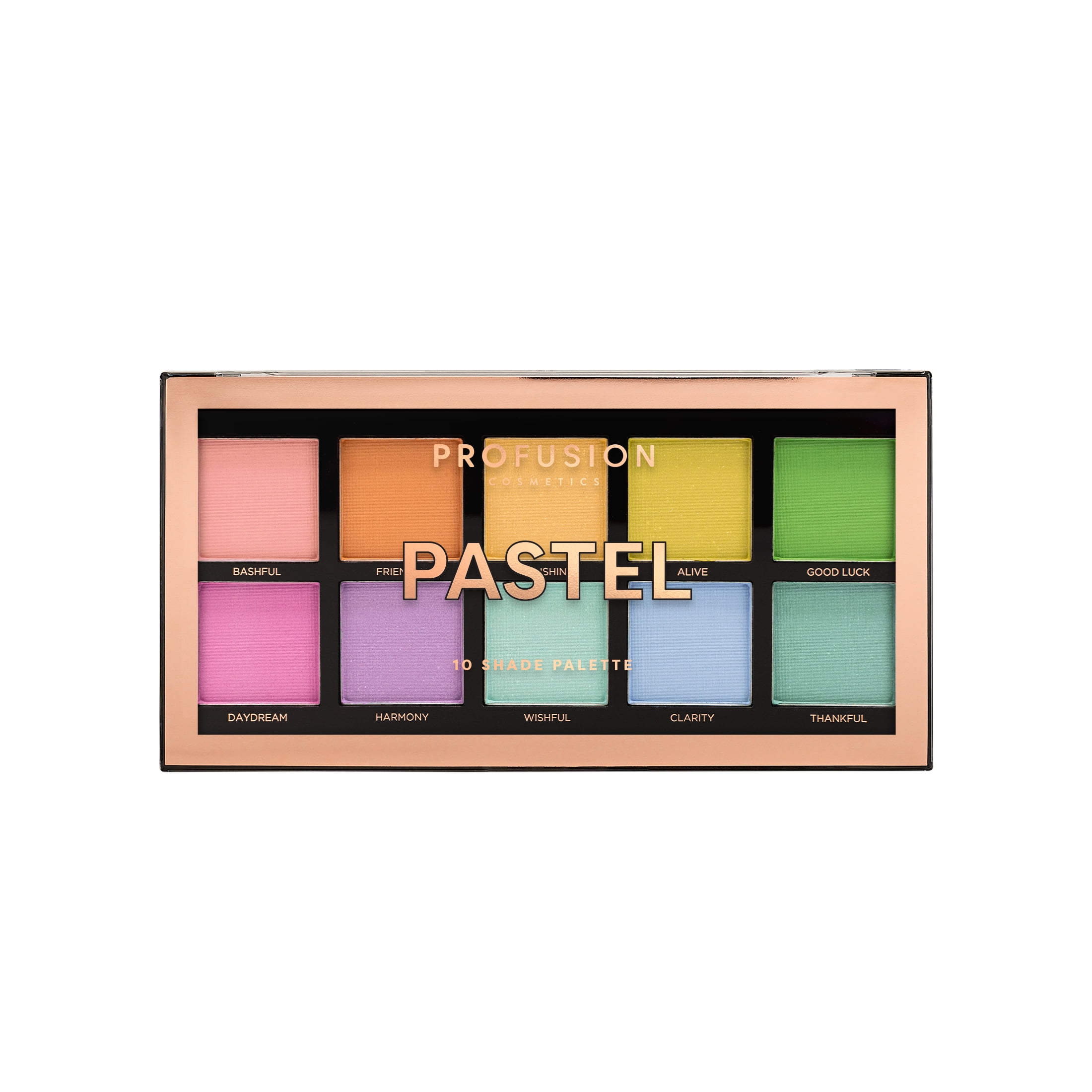 PROFUSION COSMETICS 10 SHADE EYESHADOW PALETTE PASTEL .1 OZ Walmart