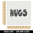 thumbnail image 2 of Hugs Fun Text Love DIY Cookie Wall Craft Stencil - 7.0 Inch, 2 of 5