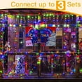 thumbnail image 3 of chalian - Icicle Lights for Outside 400LED 32FT, Multicolor Christmas Light with Remote 8Modes Timers Waterproof, Plug in Connectable Hanging Lights for Outdoor Indoor House Roof Holiday, 3 of 15