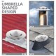 thumbnail image 3 of WASHWEPE Cubierta Impermeable Para Chimenea Con Acabado Plateado Y Estructura Resistente, 3 of 8