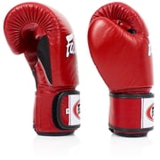 Fairtex Muay Thai Boxing Gloves BGV1-BR Breathable Gloves (Black, 14oz)