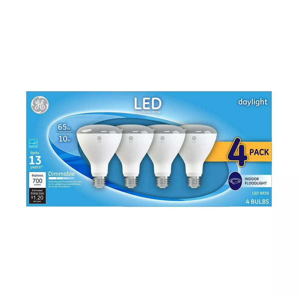 GE Daylight LED 65W Replacement Indoor Floodlight BR30 Light Bulbs