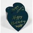 thumbnail image 2 of Inkdotpot 100 Pack Real Gold Foil Paper Tag Happy Birthday Favor Hang Tag, 2 of 8