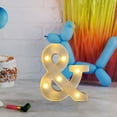 thumbnail image 3 of Fiudx Lámpara con Letras Led Decorativas, Luz Nocturna Tipo Marquesina, Decoración Versátil para El Hogar, Celebraciones de Cumpleaños y Bodas, Ambiente Romántico, Fácil de Usar con Pilas., 3 of 6