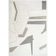 thumbnail image 1 of LaDole Rugs Cream Grey Brown Textured Modern Geometric Area Rug | Carpet For Living Room, Bedroom, Kitchen, Dining, Home Office Floor Décor, 1 of 5