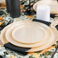 (30 PACK) EcoQuality 8.6" inch Beige Round Plastic Plates Disposable