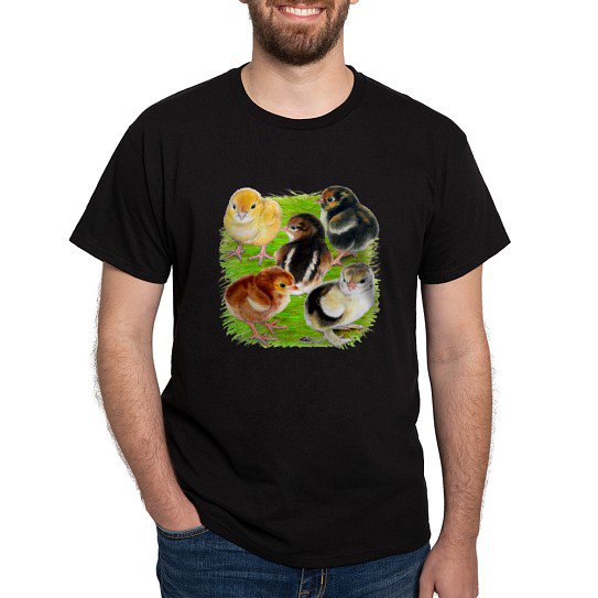 CafePress - Five Chicks Dark T Shirt - Men's Classic Cotton T-Shirts