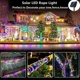 thumbnail image 5 of Tira de luces LED solares de 12 m/22 m, cuerda de luces de hadas para exteriores, resistente al agua, para bodas, fiestas de Navidad, jardines, caminos y decoración de guirnaldas, 5 of 5
