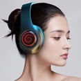 thumbnail image 3 of Auriculares inalámbricos Bluetooth Txmfgh con luz RGB y micrófono, batería de 8 horas para música y llamadas, perfectos para viajes y trabajo., 3 of 7