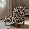 thumbnail image 5 of HELLHERO Leopard Print Elastic Bottom Armless Accent Chair Protector with Stretch Elastic Bottom, Dustproof Armless Accent Chair Cover, 5 of 8
