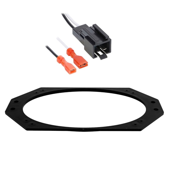 Metra 82-Jp1 Aftermarket Speaker Adapter and Wire Harness Kit - For 97-06 Jeep Wrangler - Black