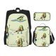 thumbnail image 1 of Easygdp Avocado for Exercise Mochila para Niños y Niñas con Set de Caja de Almuerzo y Estuche para Lápices 3 en 1, Mochila Escolar Estampada para Adolescentes, 1 of 7