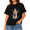 Black-226, variant on Women's Classic Ghost Pumpkin Halloween Graphic T-Shirt, Fall Party Casual Short Sleeve Tee