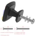 thumbnail image 3 of 4 Pcs Square Cabinet Handle Cupboard Knob Drawer Pulls Handle Cute Animals in Love Drawer Knobs with Screws Furniture Decoration, 3 of 7