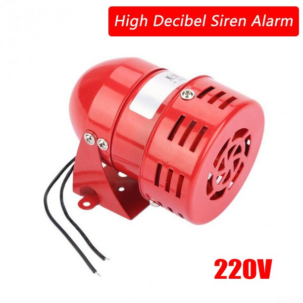 Ms 190 Alarm High Decibel Red Safety Signs Siren Workshop Tool 1db 2v Walmart Com