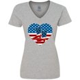thumbnail image 3 of Inktastic USA Cowboy Boots Patriotic Women's V-Neck T-Shirt, 3 of 5