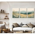thumbnail image 2 of 3Pcs Boho Mountains Flower Canvas Wall Art Daisy Wildflower Landscape Pictures Wall Decor Abstract Watercolor Floral Painting Prints Green Natural Scenery Poster Artwork for Living Room, 2 of 5