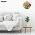 thumbnail image 5 of Chilfamy Butterfly Flowers Art Nouveau Theme Wooden Wall Clock 10 Inch Perfect for Living Room Dorm Bedroom Kitchen Home Office Decor 10x10in, 5 of 8