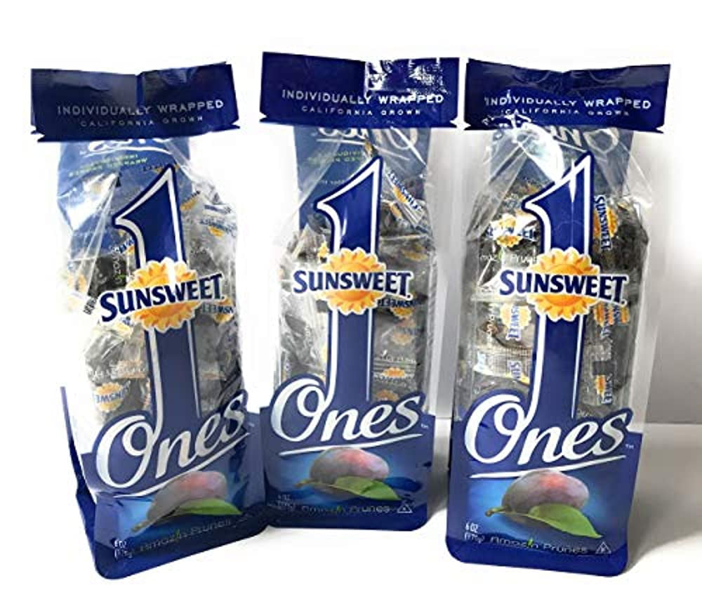 Sunsweet Individually Wrapped Dried Prunes, 12 oz Value Pack