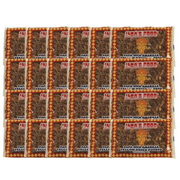 Inca's Food Papa Seca Amarilla 15 oz (24-Caisse) - Élevez Vos Plats avec des Pommes de Terre Séchées Jaunes Péruviennes Authentiques