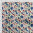 thumbnail image 4 of Soimoi Watercolor Floral Printed, Cotton Satin Spandex, Sewing Fabric by The Yard 54 Inch Wide, Decorative Fabric for Dresses and Home Accents, Multicolor, 4 of 5