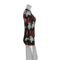 thumbnail image 5 of Women Long Sleeve Romper, V-neck Tight Bodysuit, Floral Print Pajamas, 5 of 6