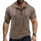 thumbnail image 1 of pstuiky Camisas de manga corta para hombre, Camisas cortas informales de cuello redondo y botones para hombre ropa de hombre xxxl, 1 of 6