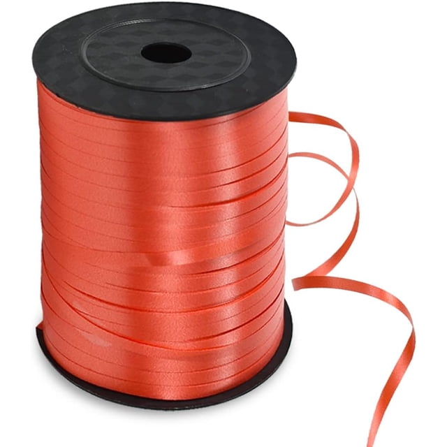 TONIFUL 500 Yards Red Curling Ribbons, Balloon Ribbon, Balloon String, Thin Ribbons, for Party Decoration Gift Wrapping Decoration Hanging, for Christmas New Year Birthday Party Supplies