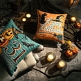 thumbnail image 2 of Phantoscope Halloween Holiday Collection Decorative Pillow Covers, 18" x 18", Orange Pumpkin, 4 Pack, 2 of 5