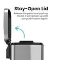 thumbnail image 6 of iTouchless Softstep 5 Liter Stainless Steel Step Trash Can, 1.32 Gallon Small Pedal Bathroom Trash Can, Perfect for Office and Bathroom, 6 of 7