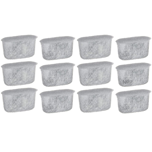 NRP Paquete de 12 cartuchos de agua para café Filtro de carbón activado compatible con cafetera CUISINART DCC-RWF Kenmore Drip Delonghi Capresso