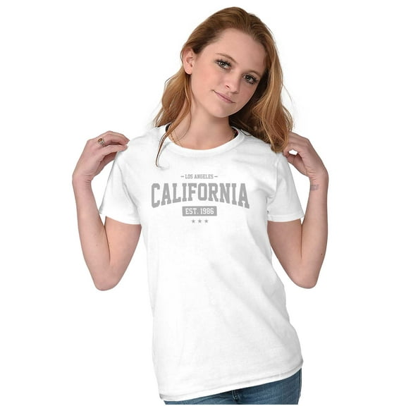 Varsity California Los Angeles 1986 Womens Slim Fit Graphic Tee Brisco Brands S