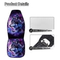 thumbnail image 6 of Uorisanigo Purple Wolf Car Seat Covers Waterproof Front Seat Covers Easy Installation Stretch Polyester Fabric Cover Protection Interior Accessories Universal Fit Most Cars,SUV, Trucks, 6 of 7