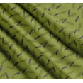 thumbnail image 3 of Soimoi Green Cotton Poplin Fabric Shadow & Bat Animal Print Fabric by Yard 42 Inch Wide, 3 of 7